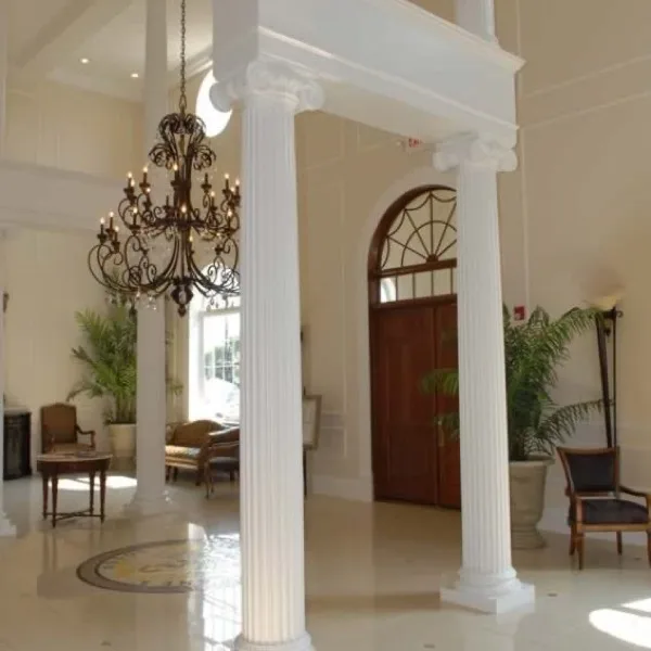 Architectural column installation
