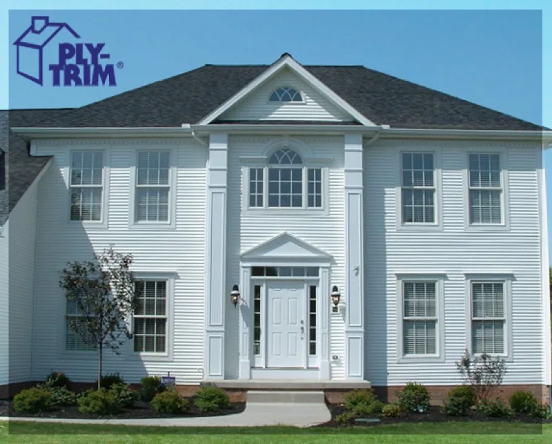 PlyTrim PVC trim boards on a home exterior